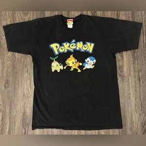 Vintage Men’s Pokemon Diamond Pearl 2007 Starter Giant Tag T-Shirt- Medium